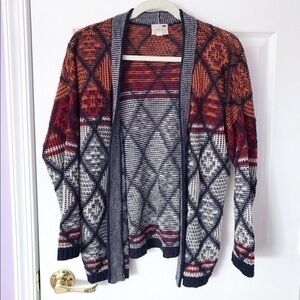 La Hearts multicolor cozy knit cardigan